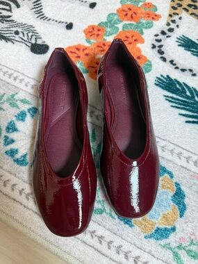 Sanctuary Patent Ballet Flats in Burgundy
